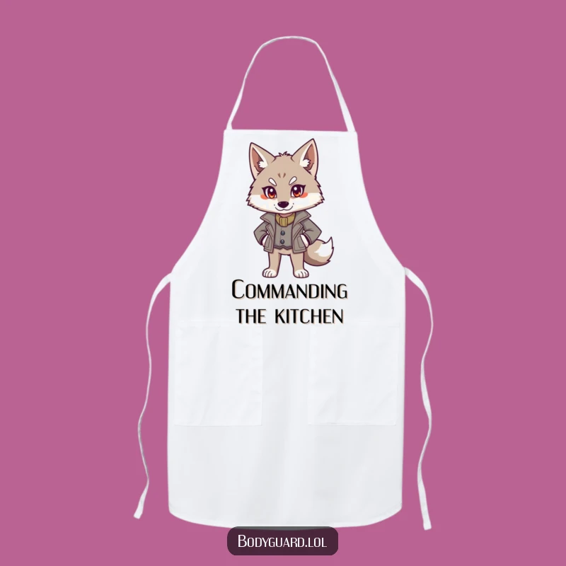 Funny Wolf Jacket Apron: Command Your Kitchen With Style