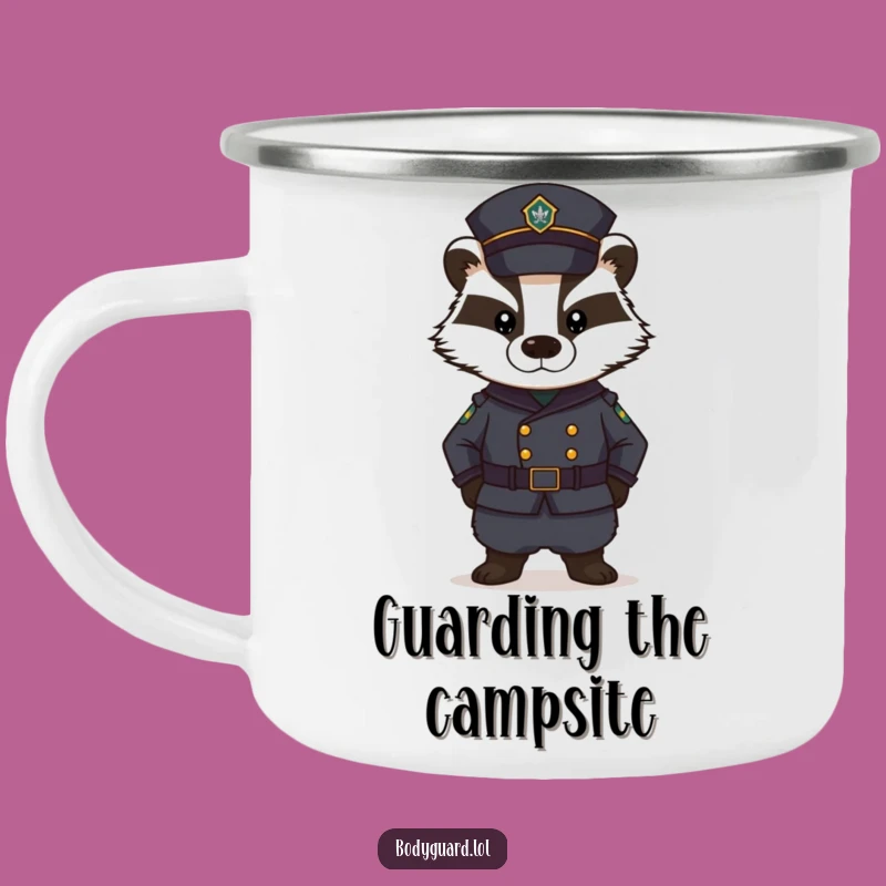 Funny Badger Guard Camping Mug: Duty Cup, Great Funny Gift!