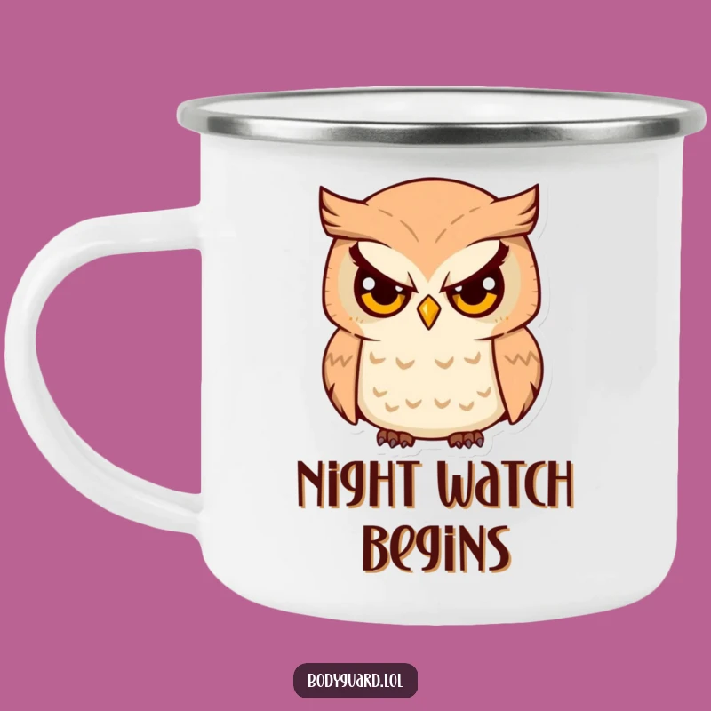 Funny Owl Watcher Camping Mug: Durable and Hilarious for Outdoor Observation