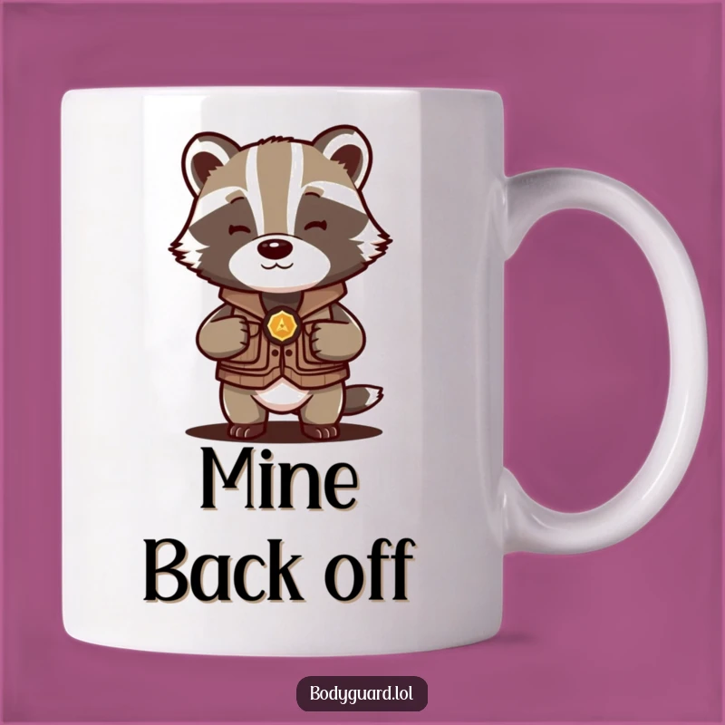 Funny Badger Protector Mug: Guard Your Coffee with Hilarious Vigilance