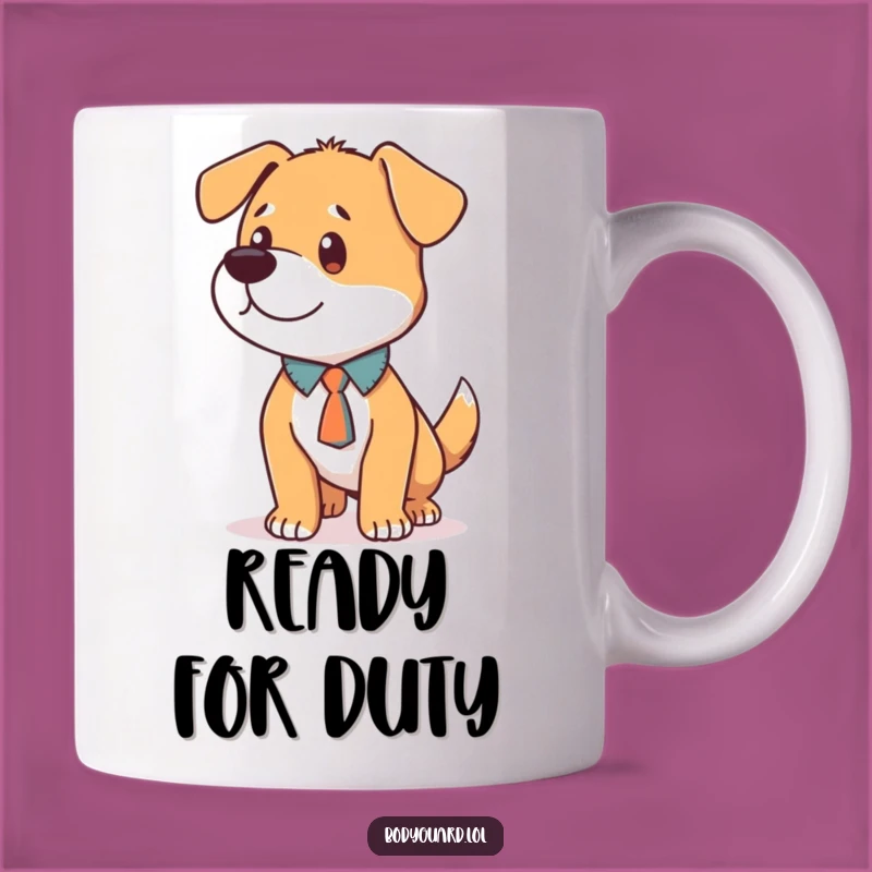 Funny Dog Tie Mug: Loyal and Alert, a Hilarious Gift for Dog Lovers