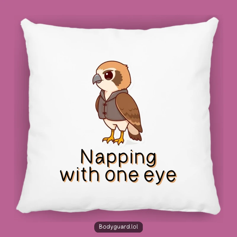 Funny Hawk Vest Pillow: Cozy Comfort, Vigilant Style