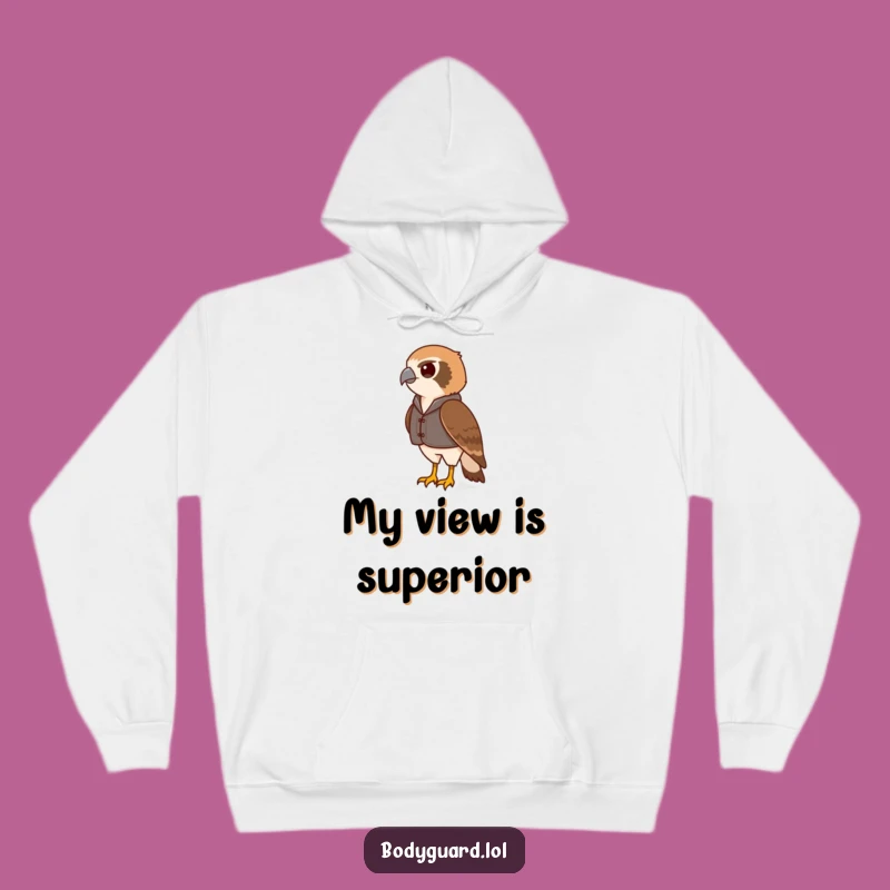 Funny Hawk Vest Hoodie: Stay Warm & Vigilant On The Go