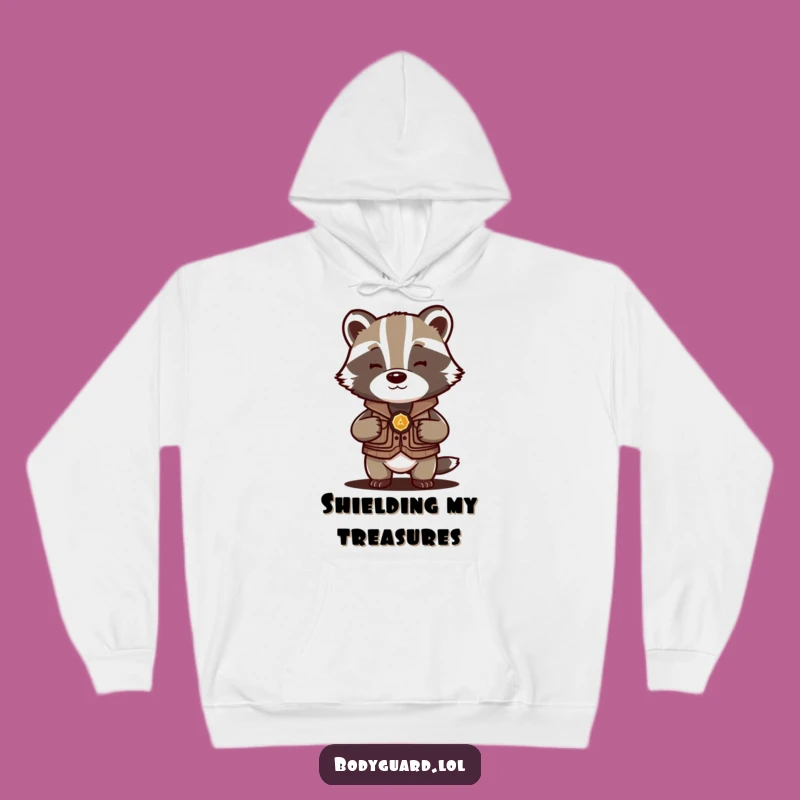Funny Badger Protector Hoodie: Cozy Warmth with a Hilarious Guard Design