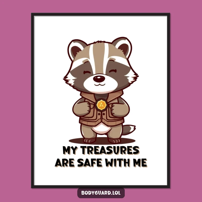 Free Printable Badger Vest Wall Art: Funny Downloadable Decor for a Treasured Space