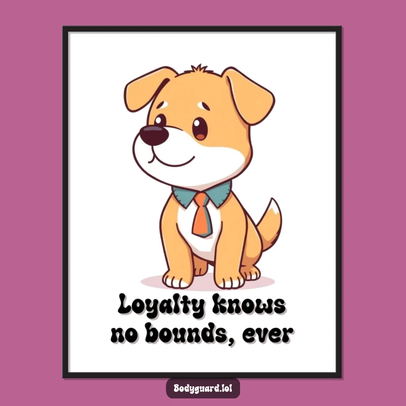 Free Printable Dog Tie Wall Art: Loyal & Funny Downloadable Decor for Focused Spaces