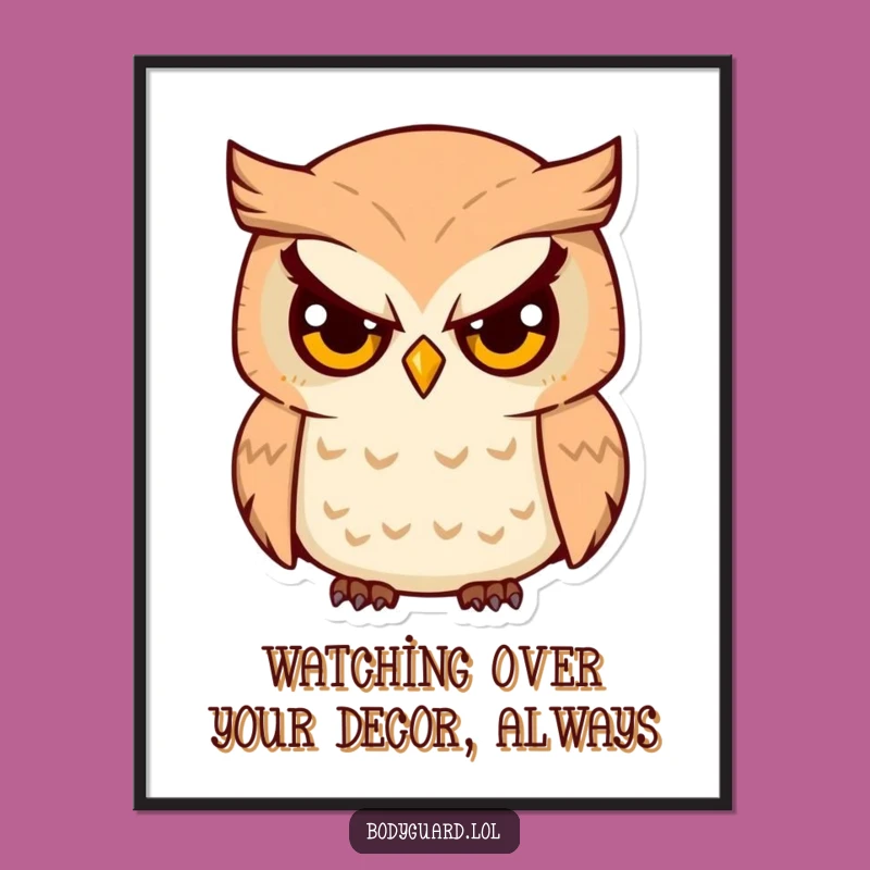 Free Printable Owl Wall Art: Wise & Funny Downloadable Decor for Insightful Spaces