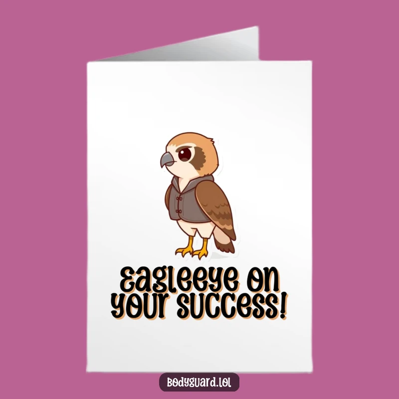 Free Printable Congrats Card: Hawk Views Success Humorously DIY Gift