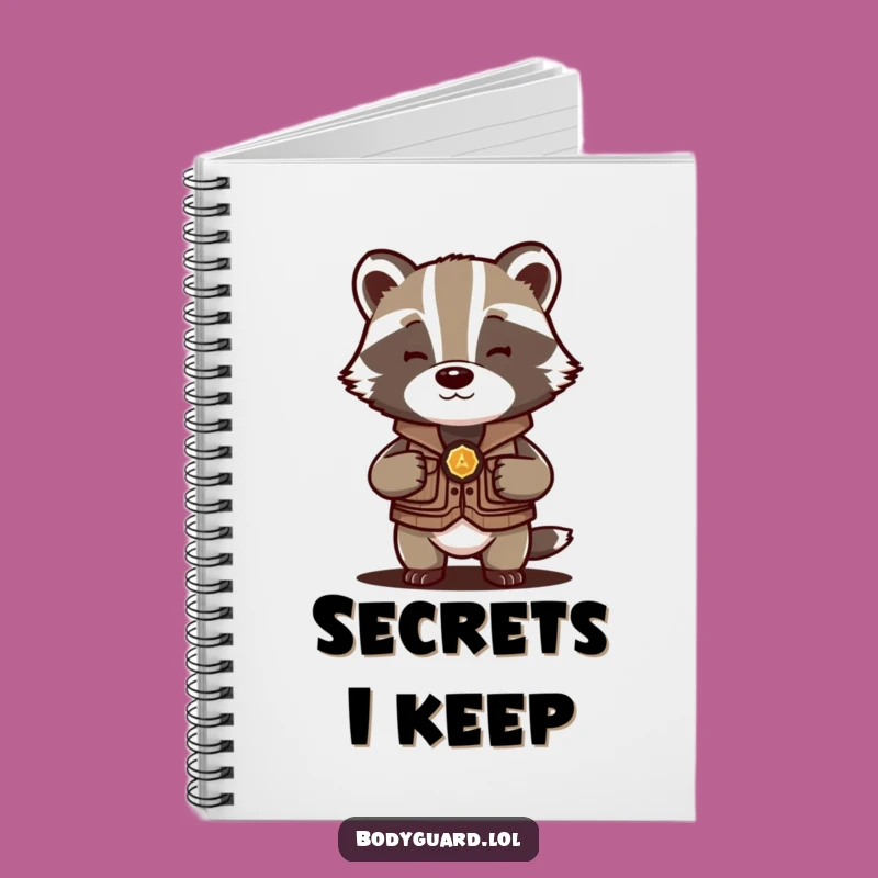 Funny Badger Protector Notebook: Hilarious Guard for Your Notes