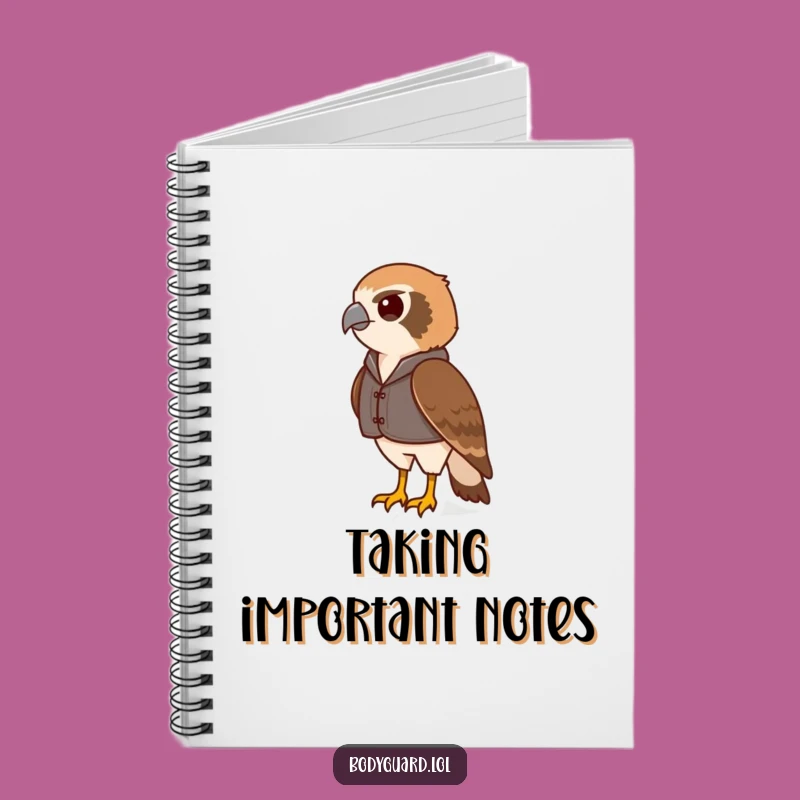 Funny Hawk Vest Notebook: Jot Down Notes With Vigilant Focus