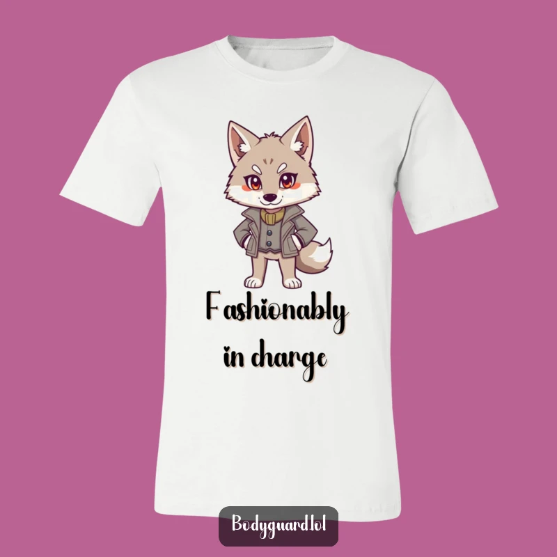 Funny Wolf Jacket T-Shirt: Confident & Alert Style Gift