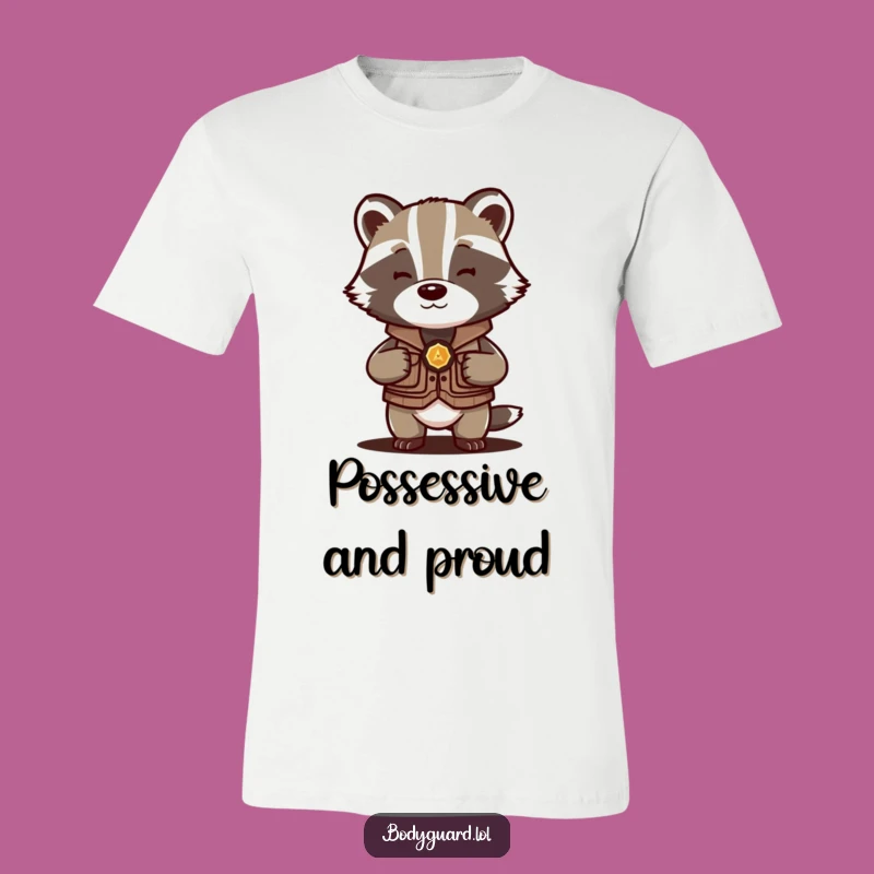 Funny Badger Vest T-Shirt: Hilarious Protector Shielding Treasures
