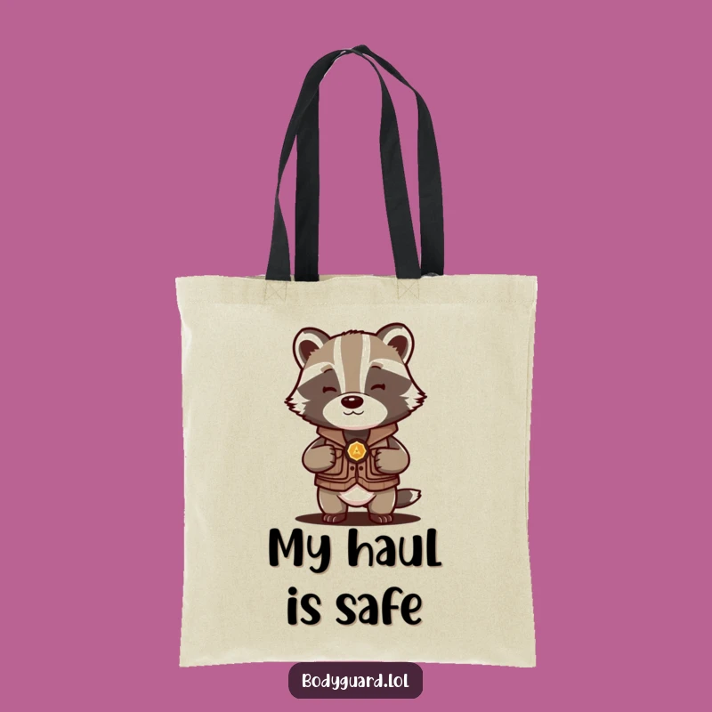 Funny Badger Vest Tote Bag: Carry Your Valuables with Hilarious Security