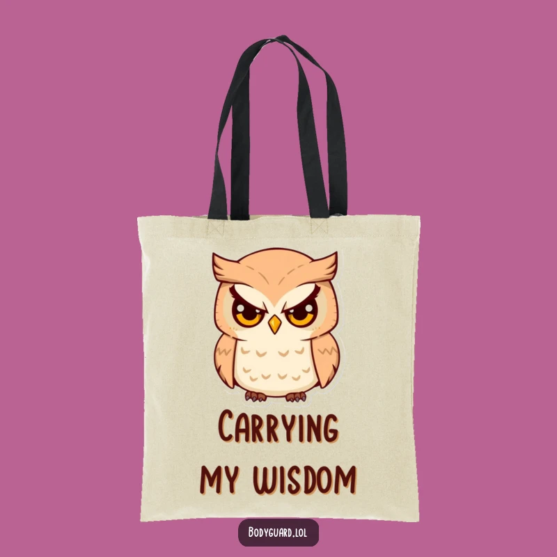 Funny Owl Survey Tote Bag: Carry Your Items with Hilarious Awareness